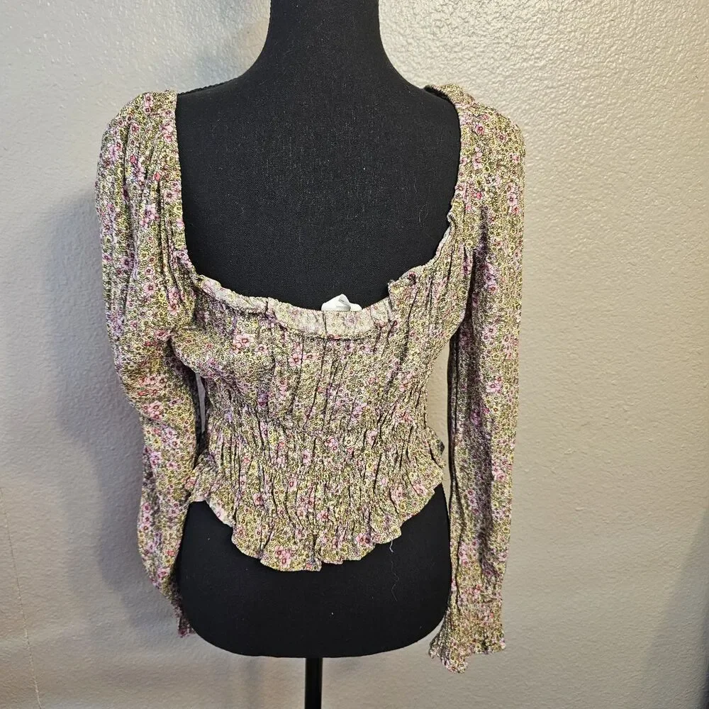 H&M floral smocked